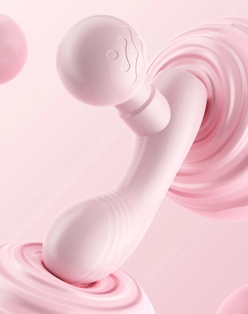 Sensual Dual-Headed Massager, Dual-Motor Vibrating Fascia Gun, Portable Rechargeable Muscle Relaxation Massager