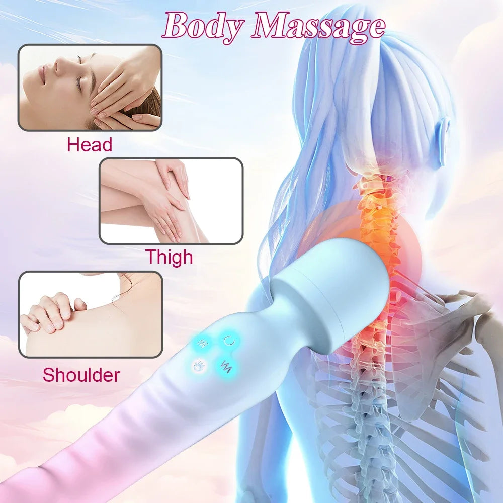 3 IN 1 Mode Dildos Vibrator AV Sex Machine Magic Wand Clitoris G Spot Stimulator Female Vagina Massager Woman Adults Sex Toy 18+