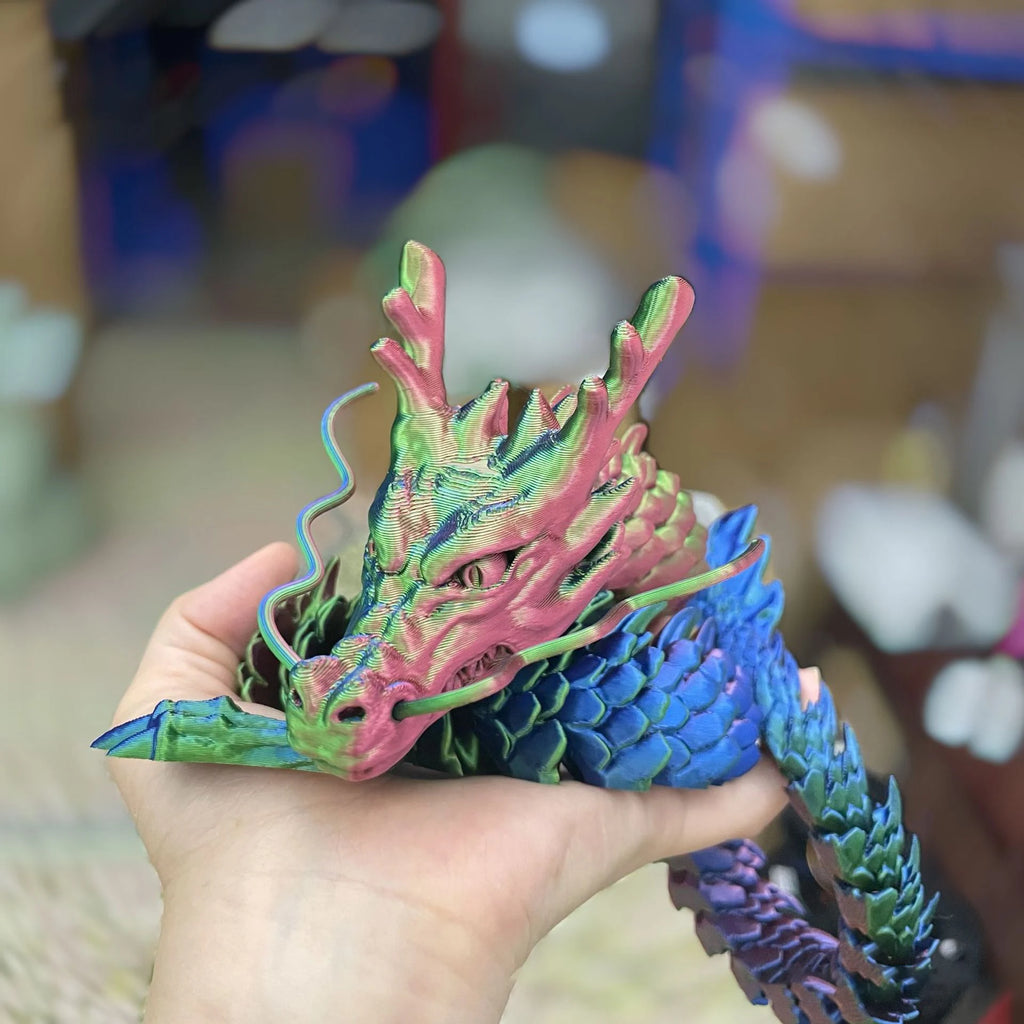 Giant 23.62" 3D Dragon Figurine - Perfect for Desk, Car & Office Decor | Ideal Gift for Christmas, Thanksgiving & Valentine's