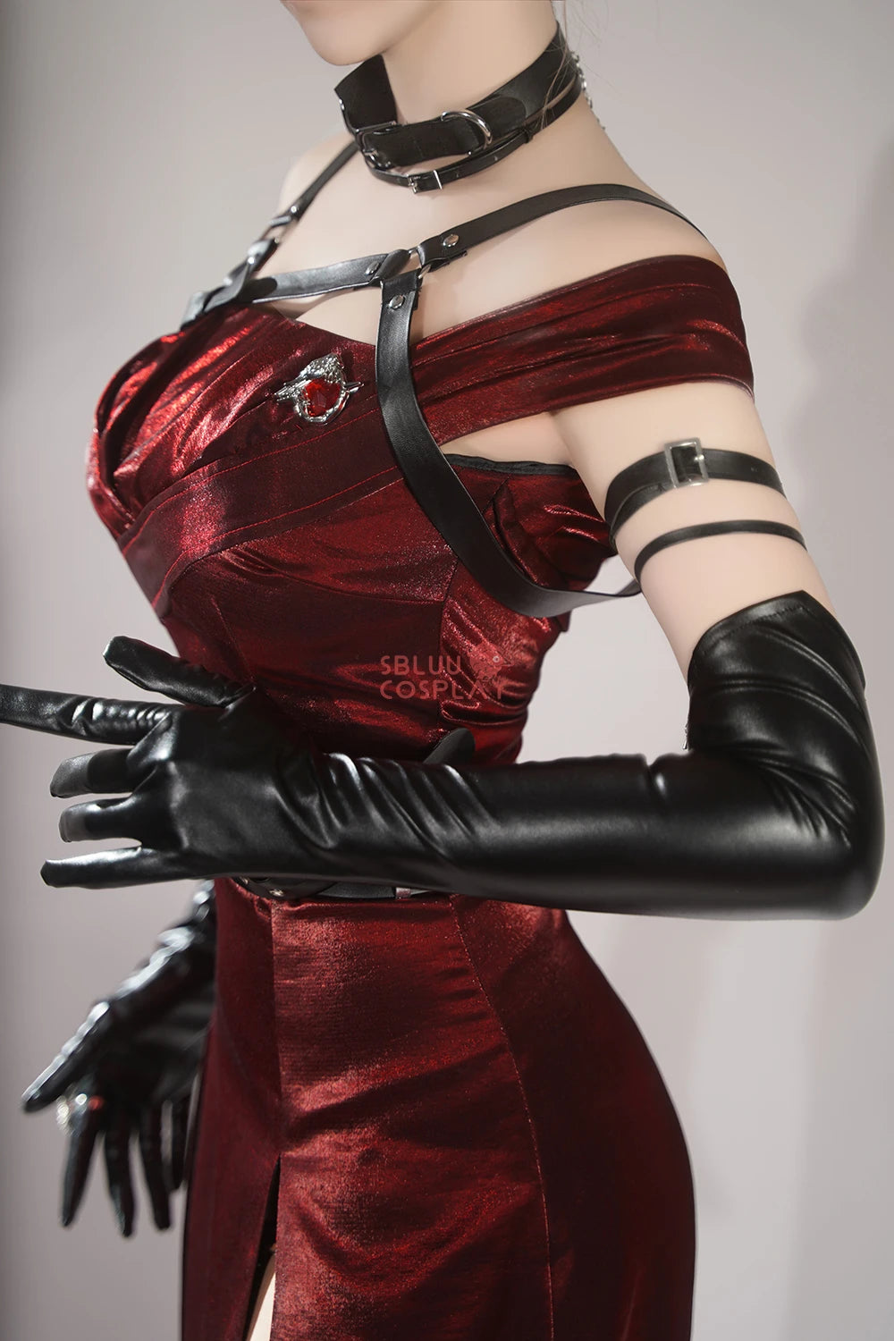 SBluuCosplay Enchanting Veil Heroine Cosplay Costume Game Love and Deepspace R-Quality Women Red Dress Qinche Sylus