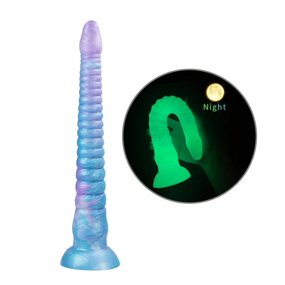 New Huge Luminous Octopus Tentacle Dildo Soft Silicone Monster Animal Penis Big Dick Anal Plug Vaginal Anus Masturbation G Spot