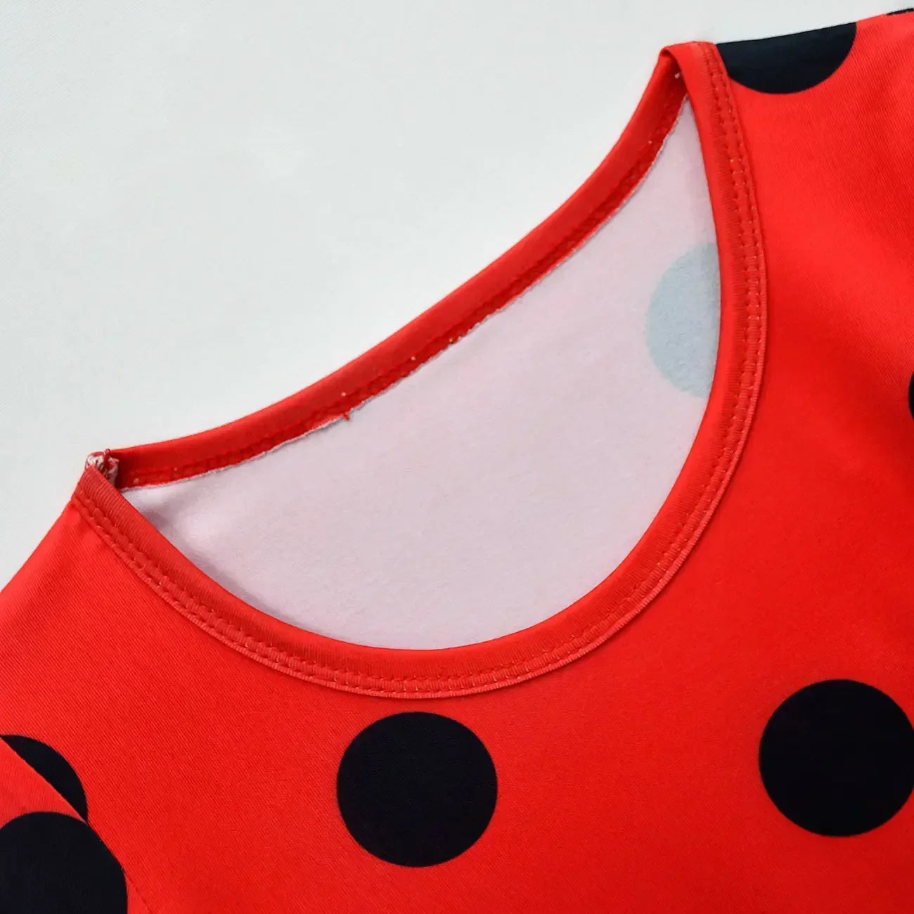 2025 Christmas Reddy Girl Little Beetle Cosplay Costume Mask Wig with Earrings Kids Halloween Fancy Costume Children Party Dress
