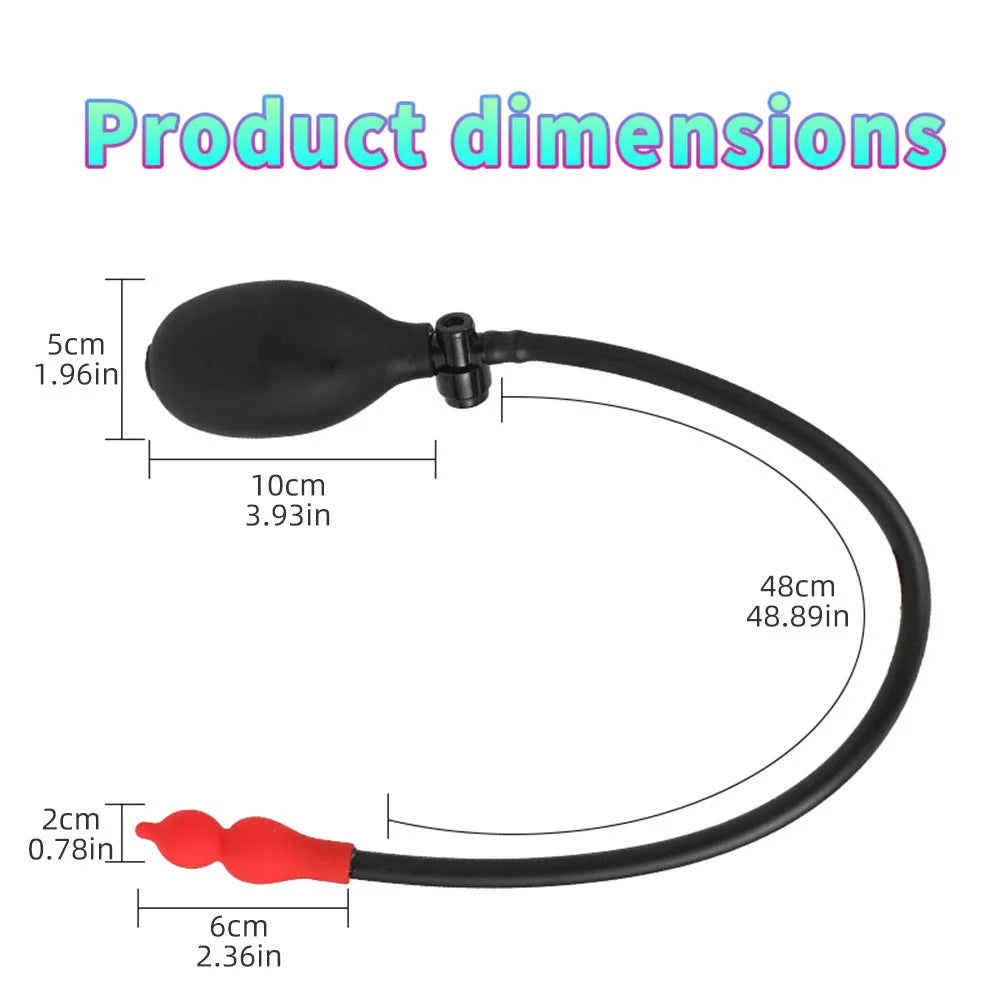 Inflatable Big Long Anal Plug Adult Sex Toys For Women Men Gay Gourd Shape Butt Plug Massager Prostate Auns Masturbator G-spot