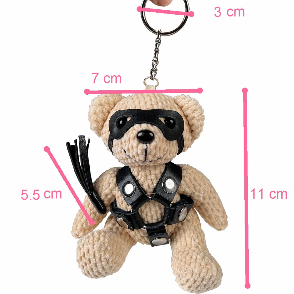 Bondage Bear Love Toy Gift for Bride To Be or Bachelar Party Intimate Sex Play Erotic Fun 18+ Kinky Fetish Sex Toy Game Couple
