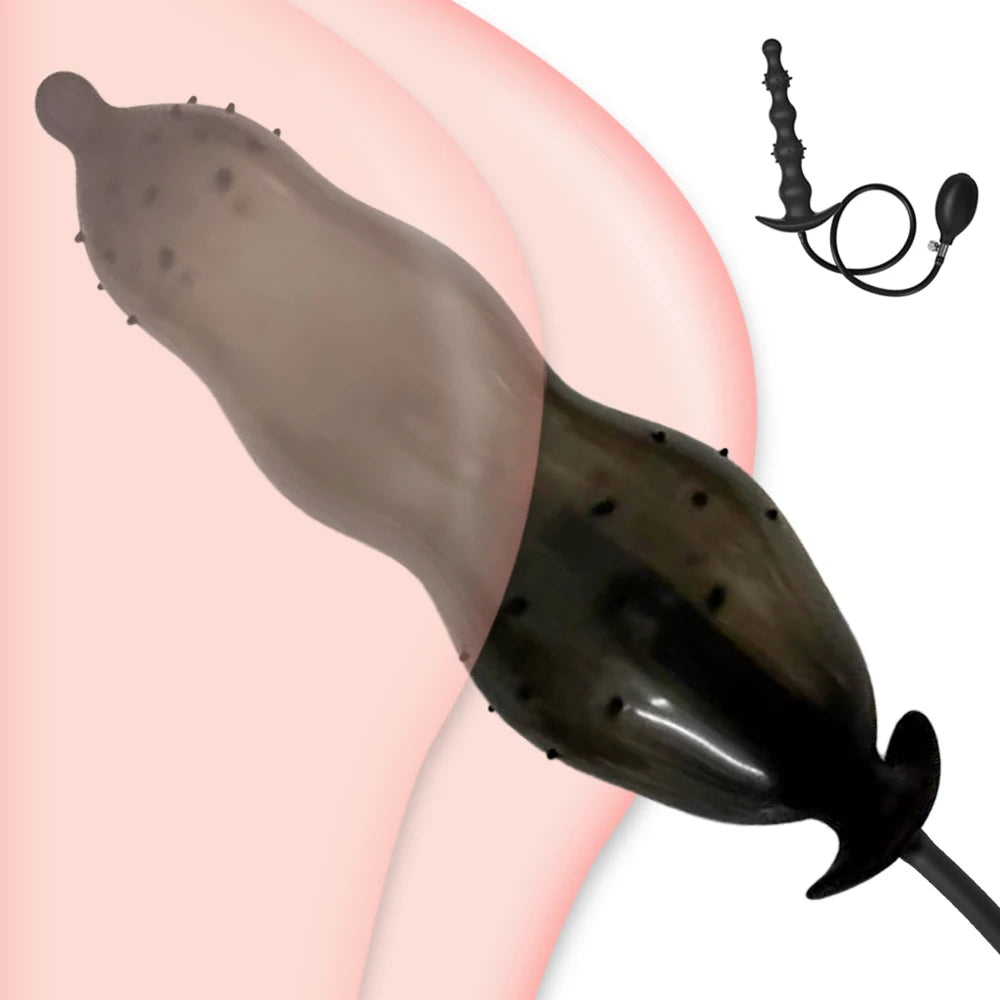 Inflatable Anal Plug Dilator Prostate Massager Buttplug Extra Large Inflat Dildo Anal Pump Adult Supplies Sex Toys For Women Men