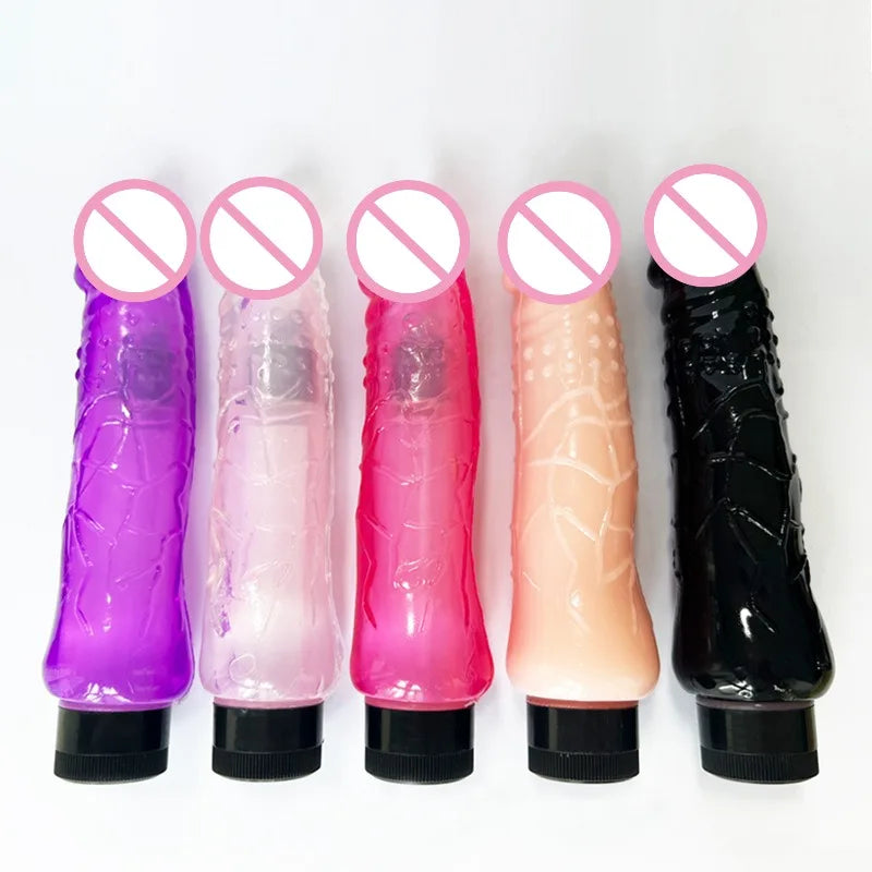 Powerful Penis Vibrator Dildo Dual Vibration G Spot Clitoris Stimulation Masturbators Vaginal Massager Adult For Women Sex Toys