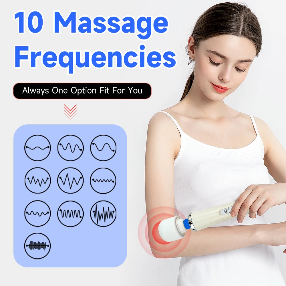 Erotic Toy 10 Speeds Big Size AV Rod Stick Vibrator Powerful Body Massager Sexy Sex Toys for Women Clit Stimulator Magic Wand