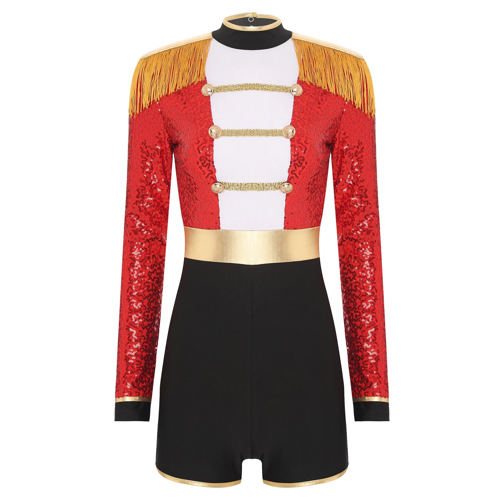 Womens Circus Ringmaster Halloween Cosplay Costume Glitter Lion Tamer Director Uniform Circus Majorette Carnival Clown Clothings