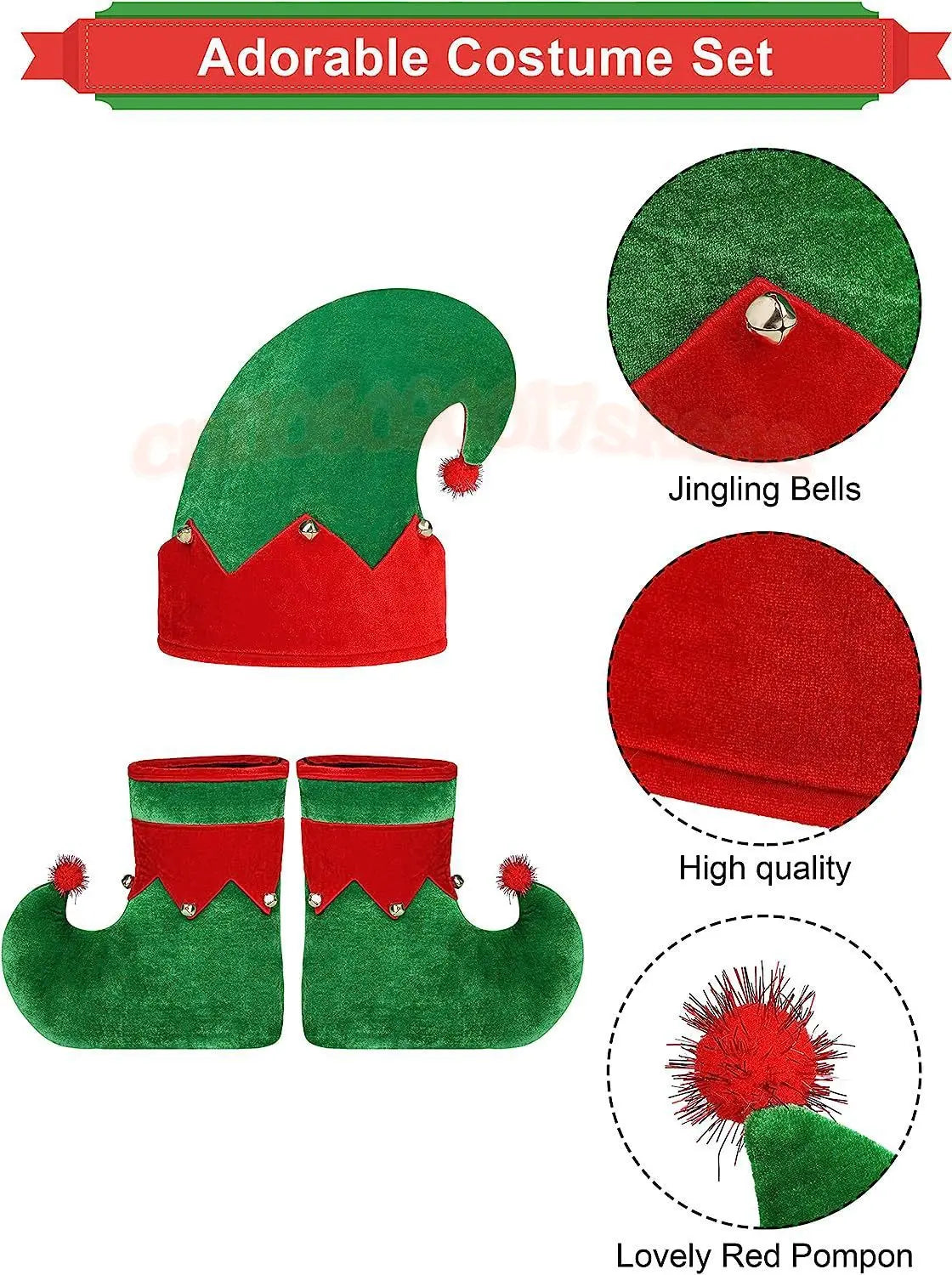 2025 yiyi Adults Lady Christmas Elf Costume Fit Hooded Velvet Dress Festival Party Family Matching Outfits New Year Cosplay Clot