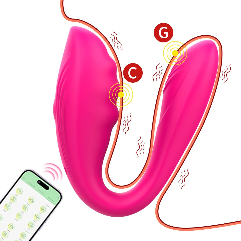 Couple Vibrator Adult Erotica Female Mini Wearable 9 Modes G-spot Clitoral Anal Stimulation Vibrator Female Sex Toys