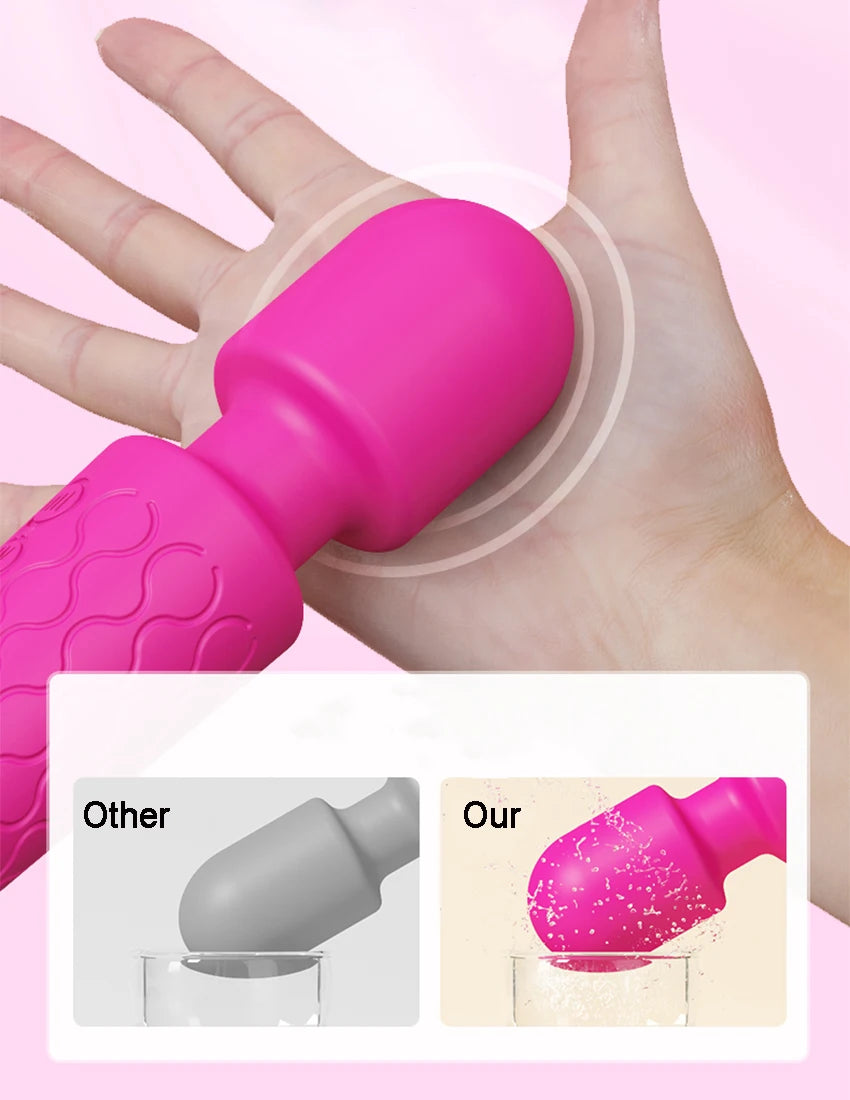 Powerful Dildos Vibrator Dual Motor Silicone Large Size Wand G-Spot Massager Sex Toy For Couple Clitoris Stimulator for Adults