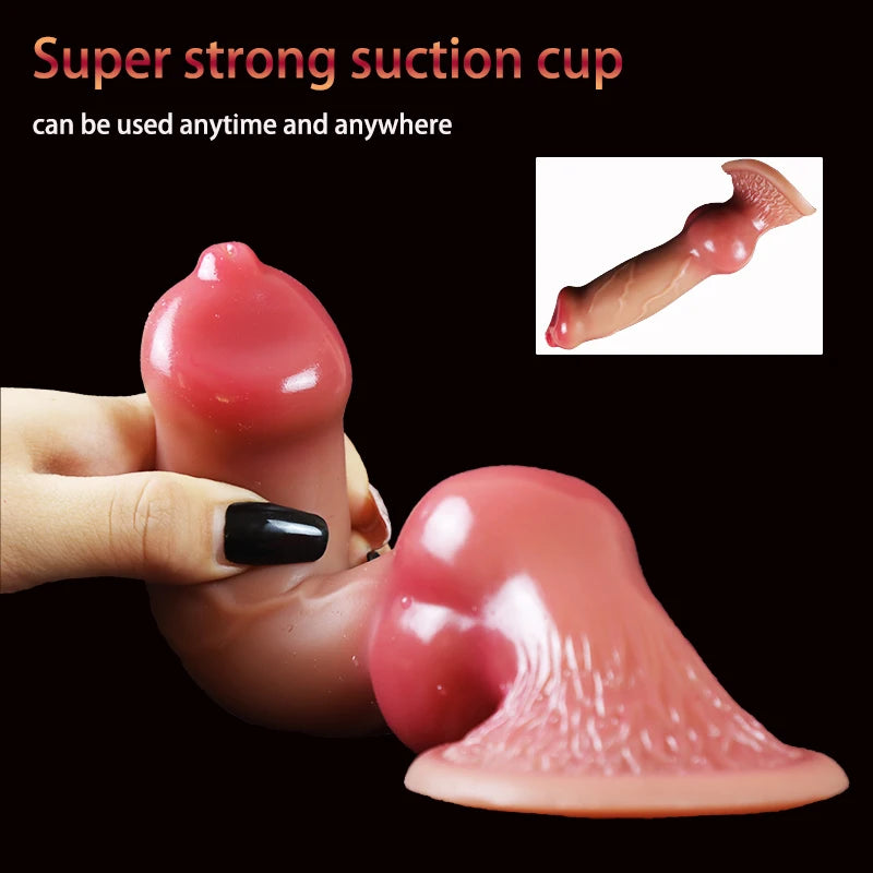 Realistic Penis with Suction Cup Dog Dildo/Huge Dildo Animal Big Butt Plug Giant Monster Cock Dick Adults Supplies for Men Women