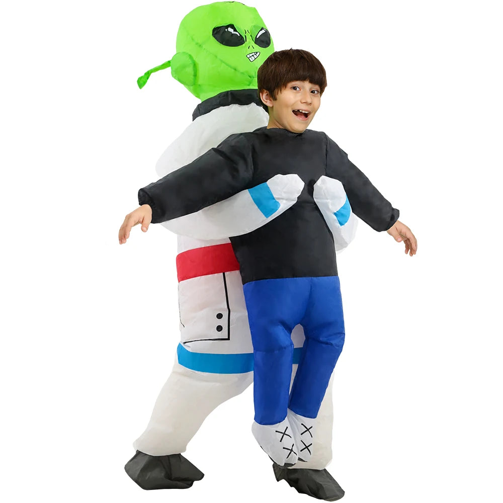 New Alien Inflatable Costume Anime Suits Dress Mascot Purim Halloween Christmas Party Cosplay Costumes for Kids Adult