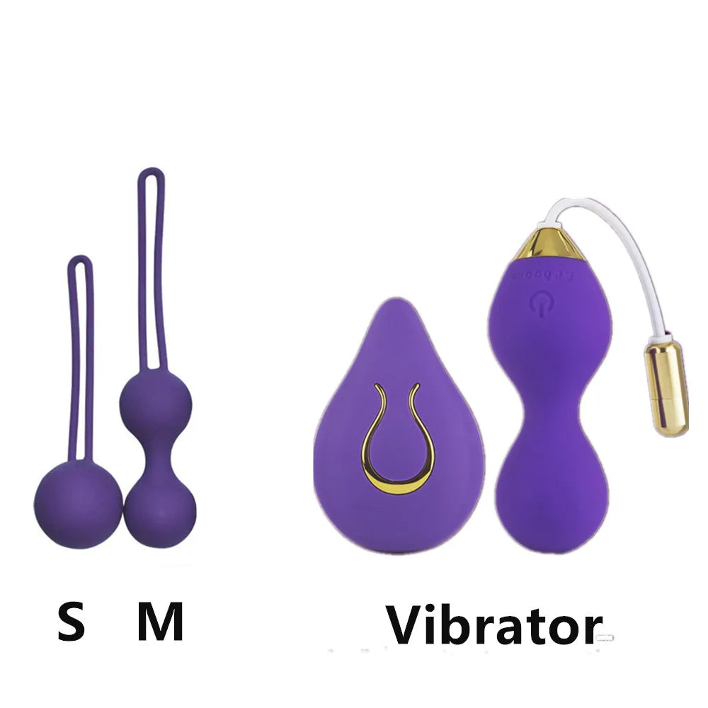 Vaginal Kegel Balls Vibrator Sex Toy for Women Simulator Vagina Tighten Massage Exercise Remote Control Jump Egg Ben Wa Balls