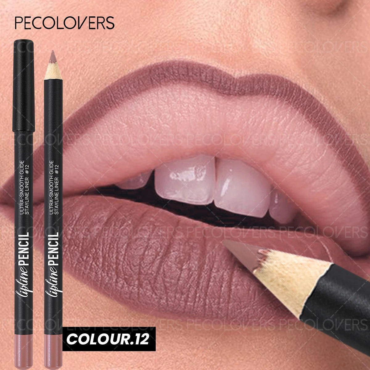 1PC Matte Lip Pencil - Long-Lasting, Waterproof, Dual as Lip Liner & Lipstick, Pumpkin Spice Shade, Rich Colors, For Christmas