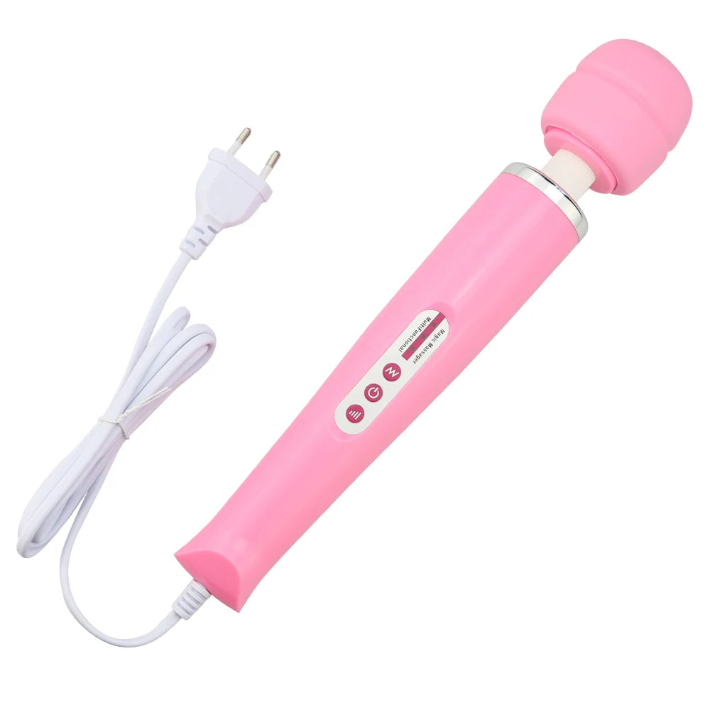 Super strong vibration massager with multiple frequencies to stimulate orgasm. Adult sex toy suitable for female masturbation.
