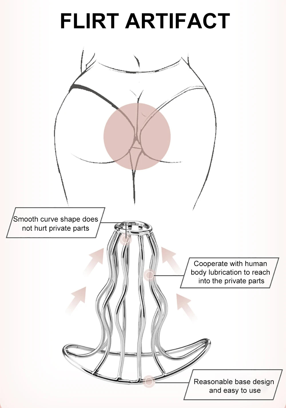 1PCS Hollowed-out metal gourd-shaped anal plug, anal expansion training, anal masturbation toys, lovers flirting games, sex toys