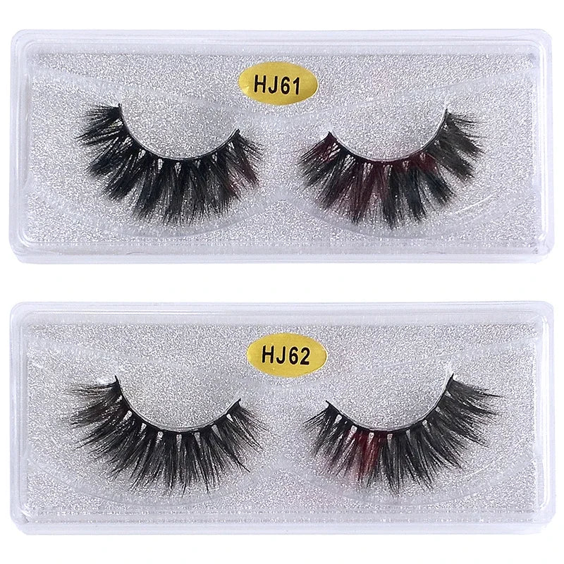 20 Pairs 3d False Lashes Bulk Natural Thick Fluffy False Eyelashes Makeup Fake Eyelashes Pack