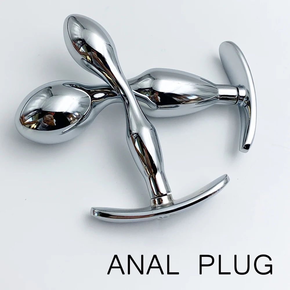 Metal Anchor Base Anal Plug Anchor Base Outdoor Butt Plug Dildos Vaginal Plug Anal Expansion Couple Masturbating Adult Sex Toys