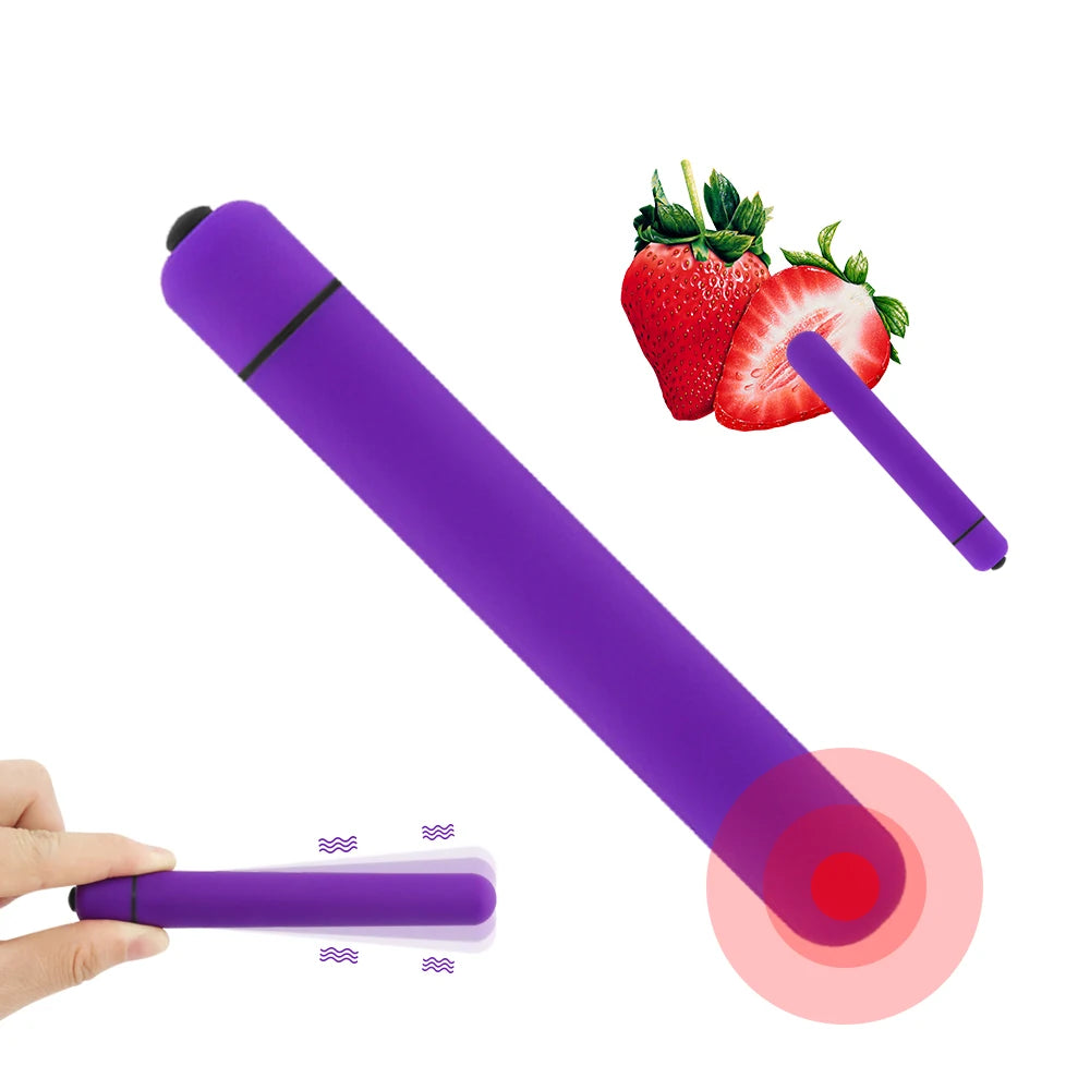 Long Bullet Vibrators Portable Female Masturbator G Spot Massager Dildo Vibrators AV Stick Adult Sex Toys for Women Sextoys