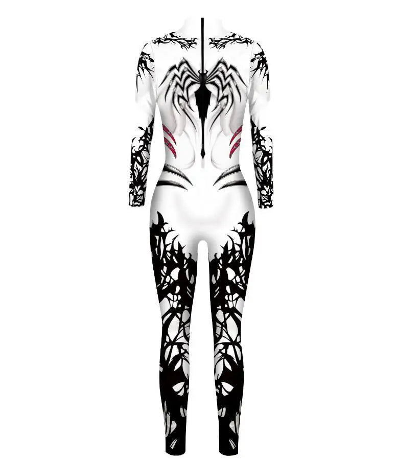 MINISO Sexy Spiderman Iron Man Gwen Stacy Bodysuit Cosplay Costume Women Jumpsuits Superhero Halloween Party Clothes
