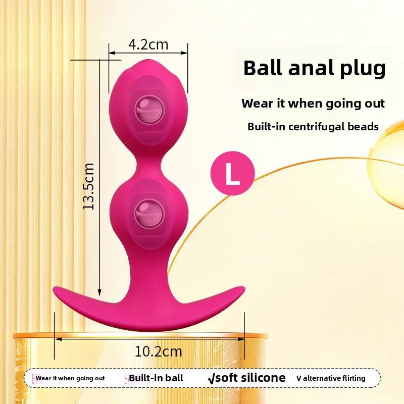 Ball-shaped Anal Plugs, Available Both Men Women When Worn Outside, Steel Ball Pullable Anal Plugs, Sex Products  Sex Toys