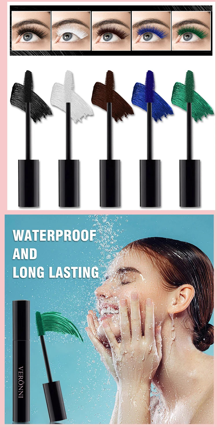 Ultra-fine Small Brush Head Mascara Lengthening Black 3D Lash Eyelash Extension Eye Lashes Long-wearing Black Color Mascara