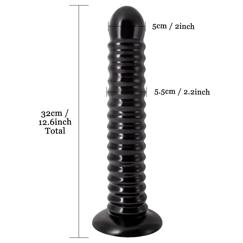 Giant Anal Dilator Pull Bead Black Dildo Male Prostate Stimulation Female Masturbation Vaginal and Anal Sex Toy Store