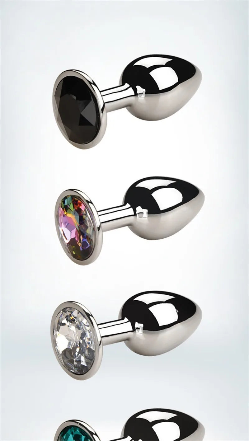 Metal Anal Plug Wearable Butt Plug Jewelry Dilator Dildo Prostate Massager Sex Toy for Men And Women Dropshipping