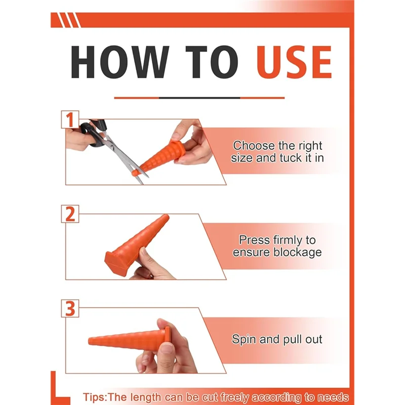 ABVA-Universal Drip Proof Hose Plugs Kit, 17 PCS Hydraulic Oil Service Rubber Plugs For Hydraulic Hose For Irrigation,Lines