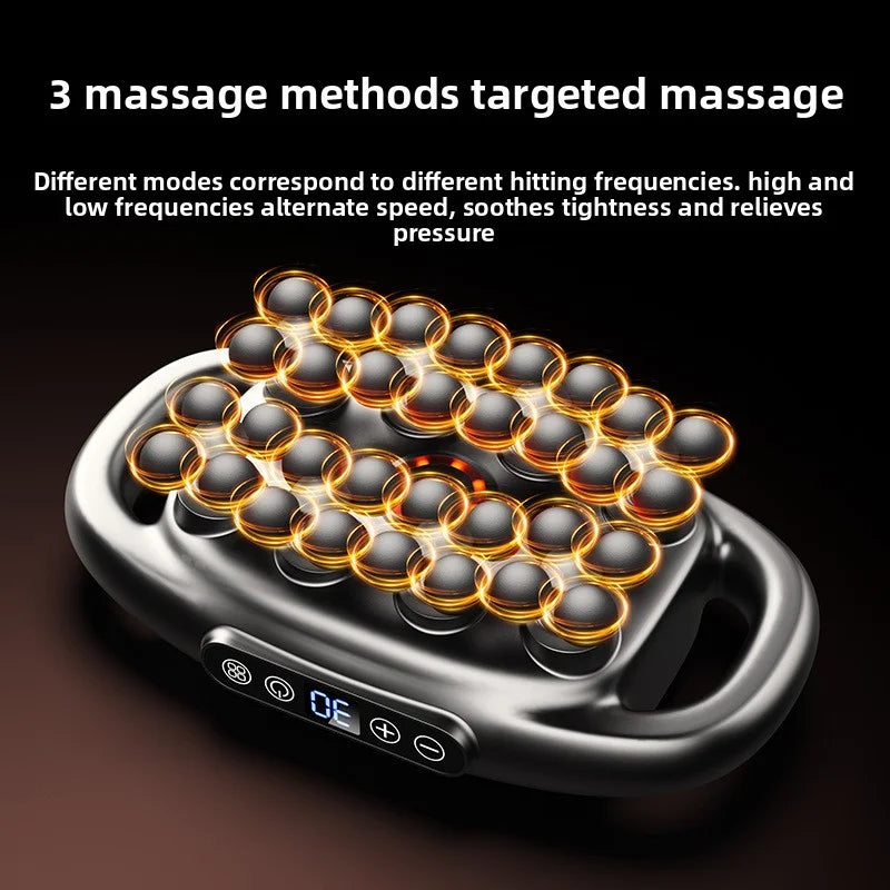 32 Massage Heads Massage Gun Deep Tissue Muscle Professional High Quality Wireless Frequency Vibration Red Light Masajeador