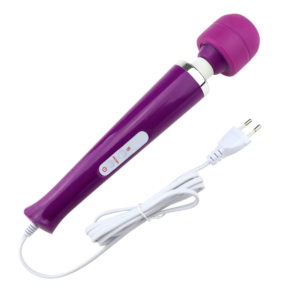 Big Powerful AV Vibrator Electric Adjustable Modes G-spot Dildo Clitoral Stimulator Body Muscle Relaxation Erotic Adult Sex Toys