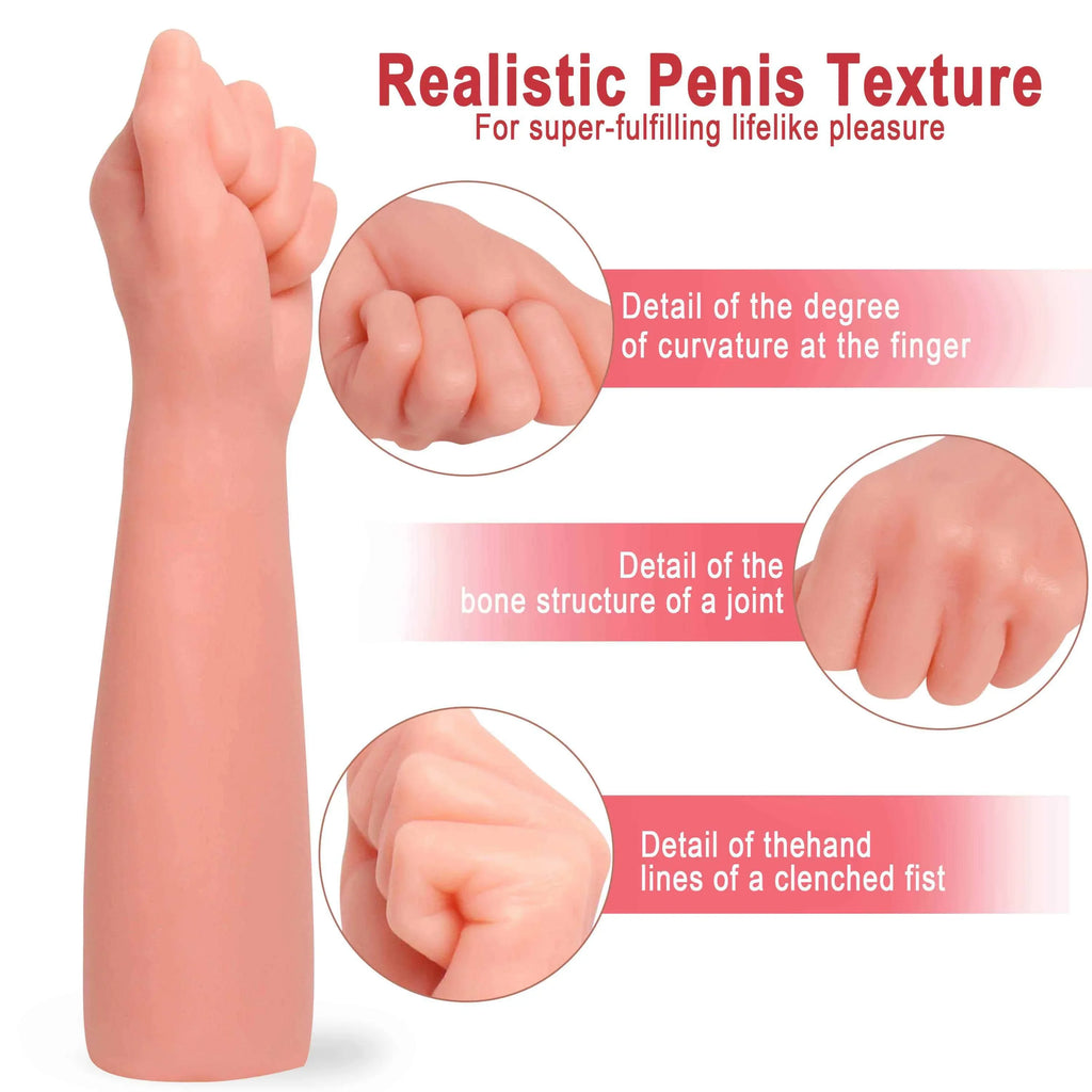 Giant Hand Shaped Anal Plug Arm Dildo Soft Silicone Fist Anal Filling Female Masturbation Sex Toys Realistic And Easy To Clean