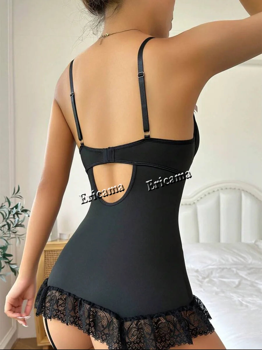 Erotic Lingerie Set For Women Lace Sexy Lingerie Sexy Bra Set and Panties  Erotic Garter Set Sexy Underwear Without Stockings