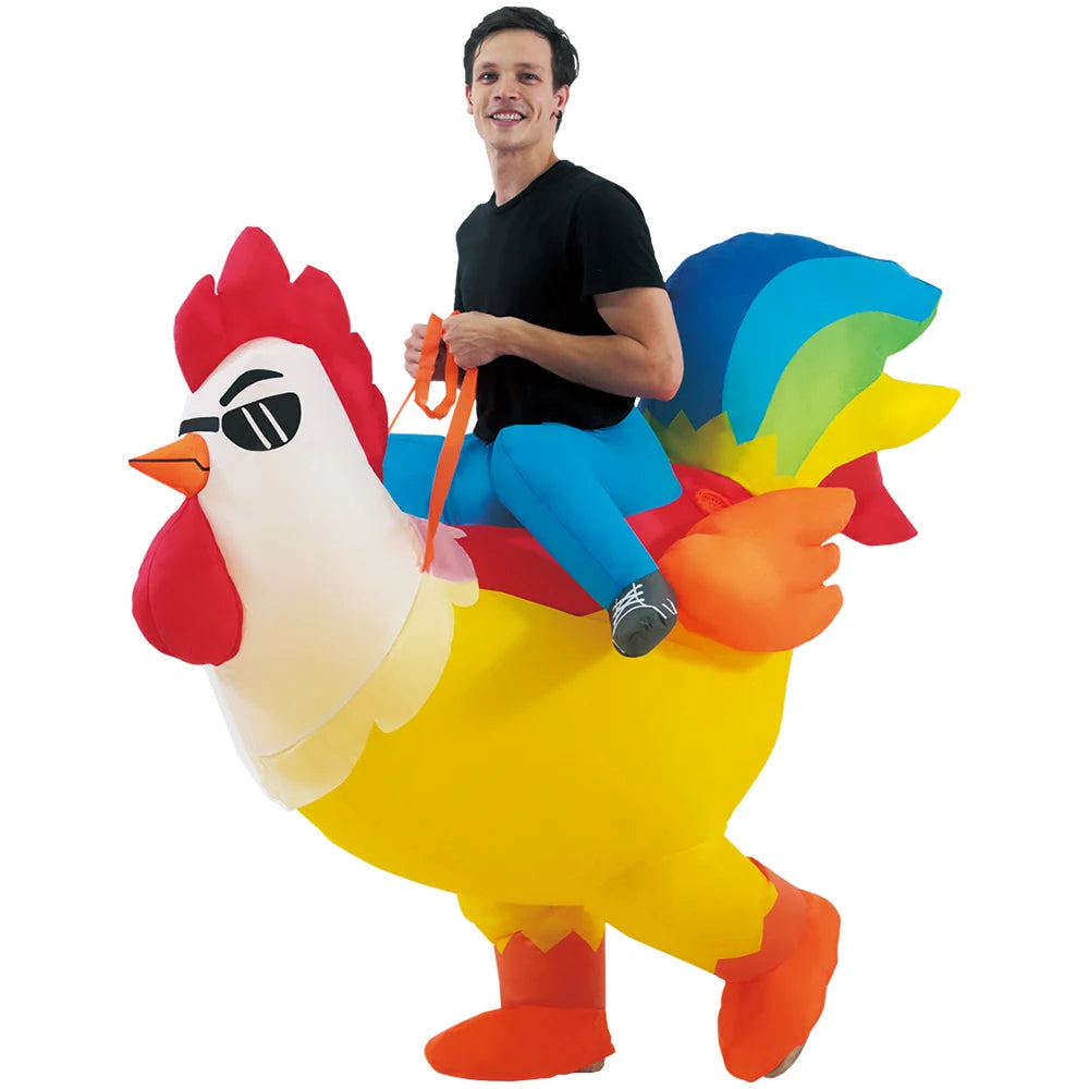 HOT Anime Dinosaur Inflatable Costume Party Mascot Costumes Suit Disfraz Cosplay Halloween Costumes For Adult Kids Dress