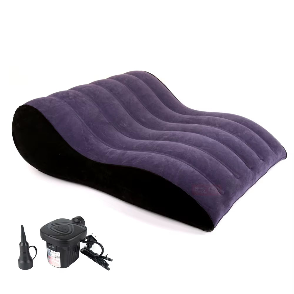 Luxury Inflatable Perfect Wave Pillow Sofa Adult Bed Bean Bag Sofa Adult Bed Fun Sofa for Couple Love Games Body Support