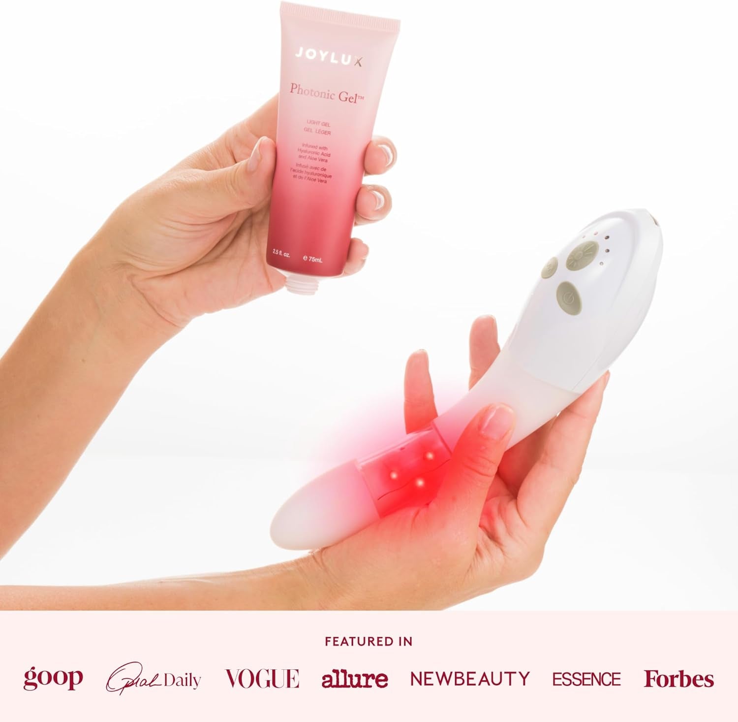 - Vfit and Photonic Gel Set, Red LED Light Feminine Health Device for Women, Wellness System for Menopausal Women & New Moms, Promotes Natural Hydration, Helps Tighten Pelvic Floor (2-Pack Set)